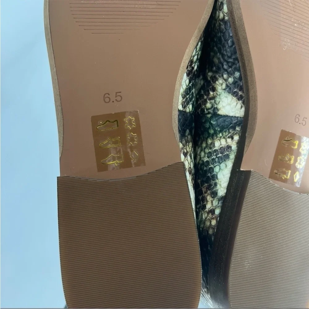 MADEWELL NEW THE ALEX LOAFERS SNAKE EMBOSSED LEATHER DEEP WOODLAND MULTI SNAKE - Picture 10 of 10